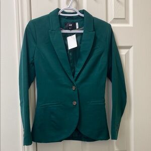NWT H&M Green Women's Blazer
